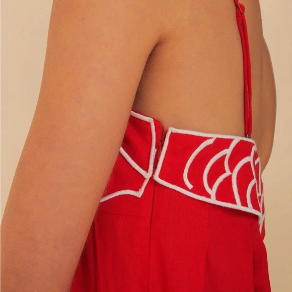Farm Rio Red Fish Top Maxi Dress - Picture 4 of 13